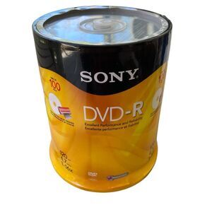 Sony DVD-R 100 Pack New in Packaging